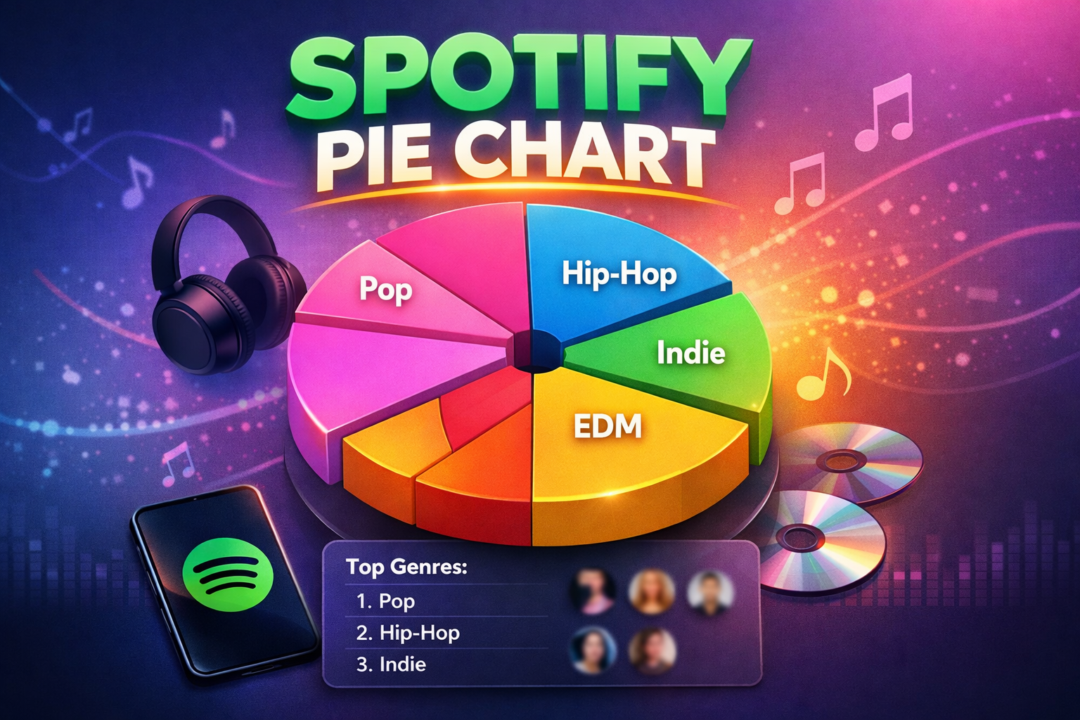 spotify pie chart
