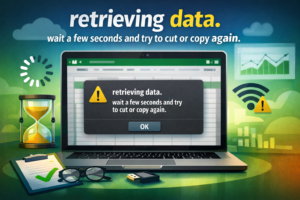Excel Online “retrieving data. wait a few seconds and try to cut or copy again.” – Fix It Fast